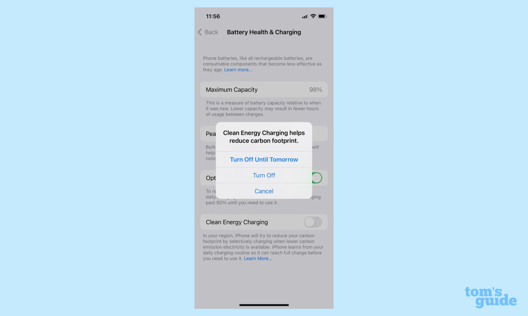 Comment activer la charge d'énergie propre iOS 16s sur votre iPhone