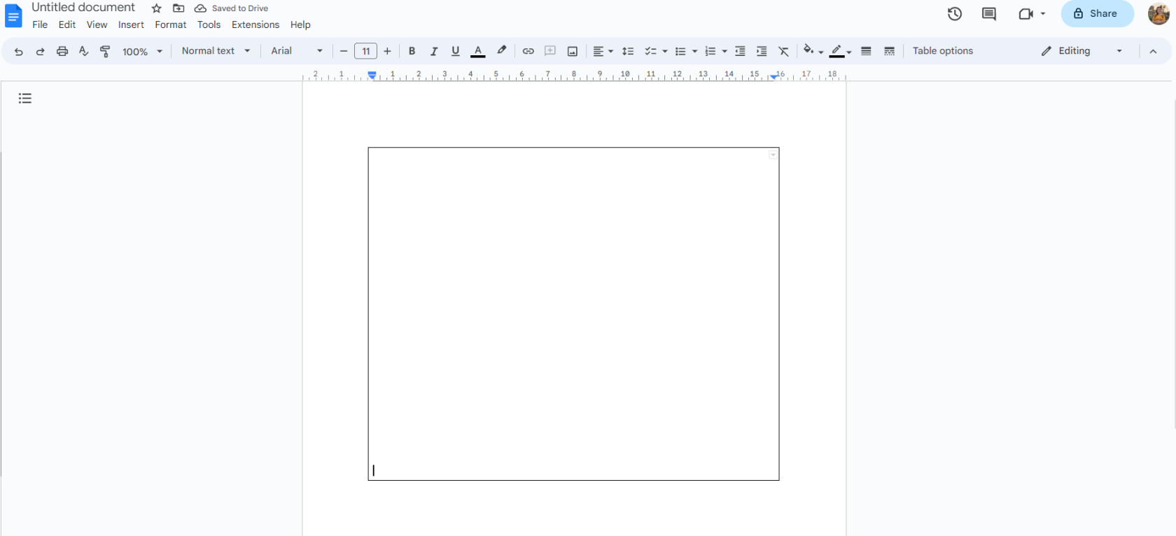 Comment ajouter une bordure dans Google Docs