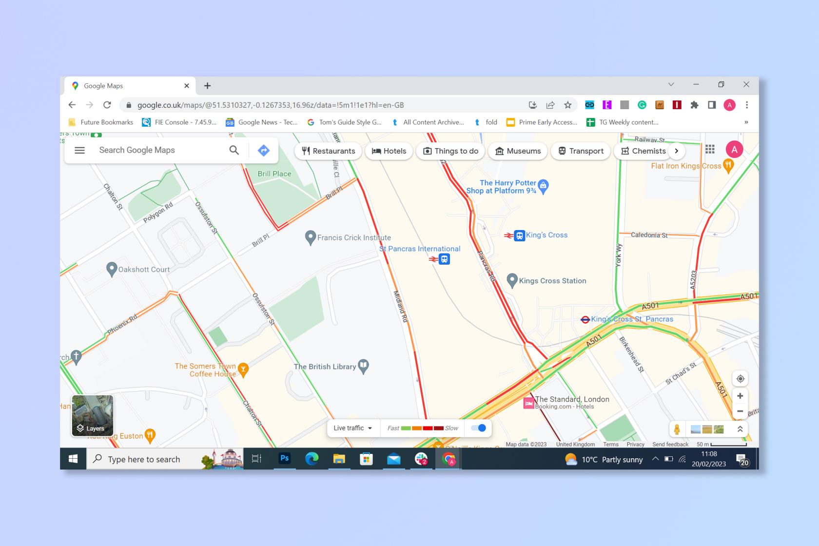Comment voir les infos trafic sur Google Maps