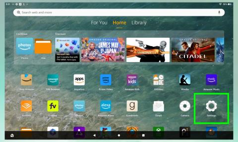 Como redefinir seu tablet Amazon Fire