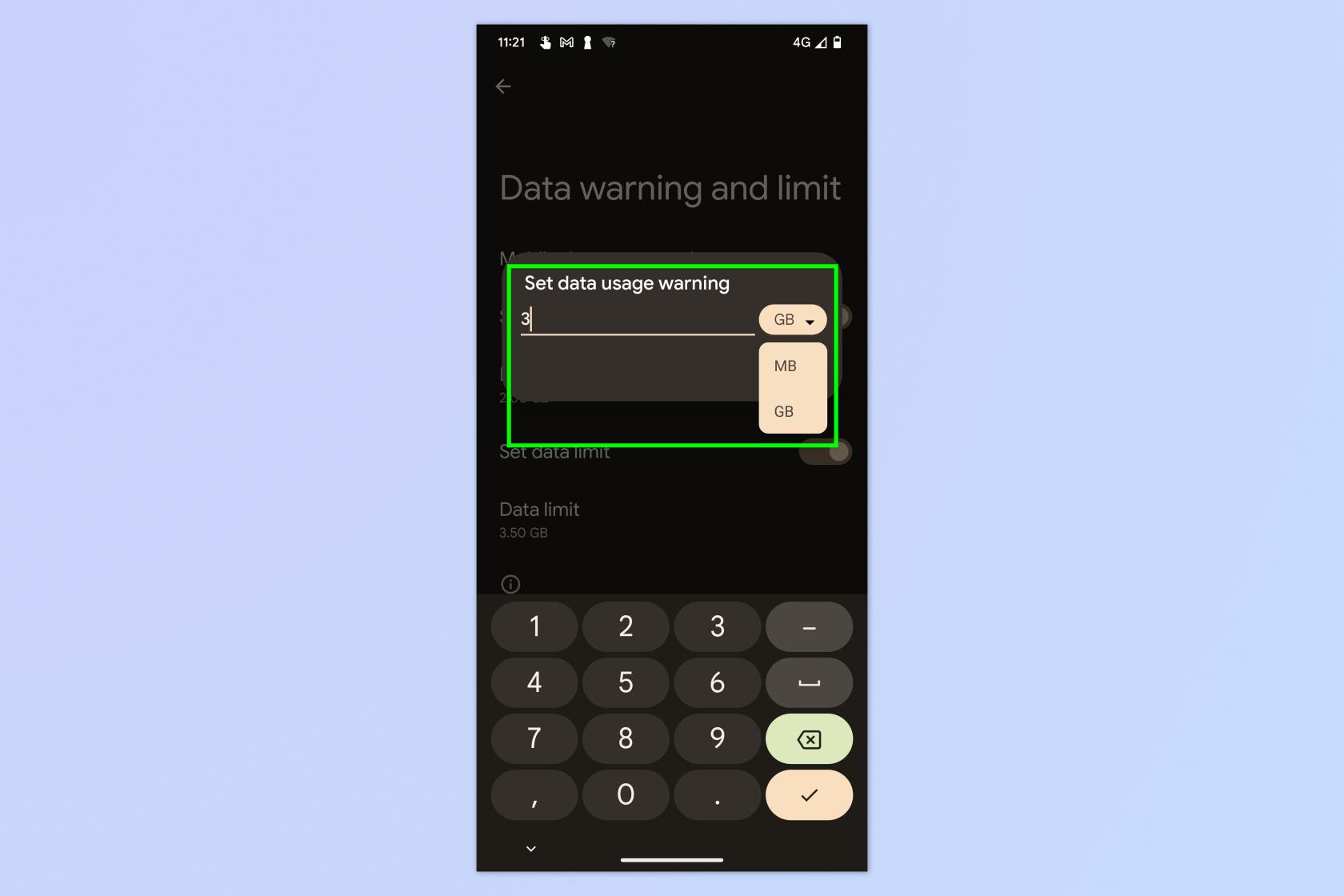 Seu telefone Android tem um recurso oculto que impede que você use muitos dados