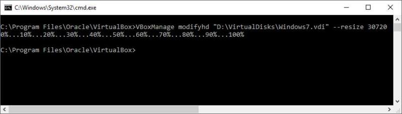 Phóng to đĩa ảo cho máy ảo VirtualBox