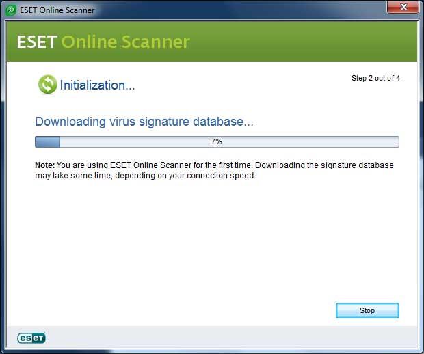 ESET Online Virus và Spyware Scanner