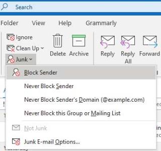 Cách chặn và bỏ chặn địa chỉ email trong Microsoft Outlook