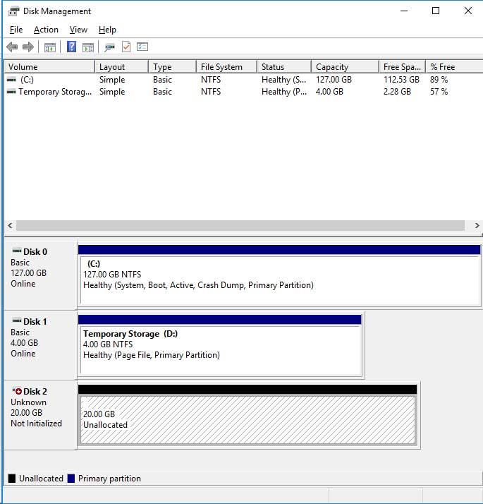 Tạo Máy chủ lưu trữ iSCSI Windows và Đính kèm Máy khách iSCSI