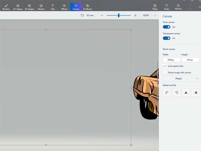 Tạo nền trong suốt cho hình ảnh bằng Microsoft Paint 3D