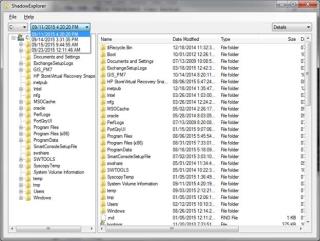 Shadow Explorer Phiên bản trước Trình tìm kiếm tệp