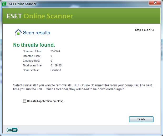 ESET Online Virus và Spyware Scanner