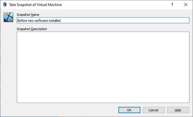 Cách tạo và khôi phục ảnh chụp nhanh máy ảo VirtualBox