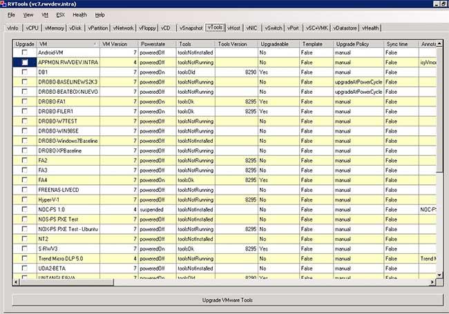 RVTools cho VMware