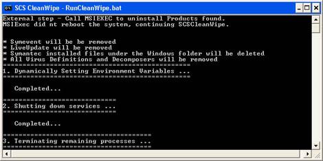 Loại bỏ Symantec Antivirus với SCS CleanWipe