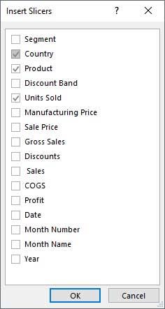 Sử dụng Excel Slice để lọc dữ liệu của bạn