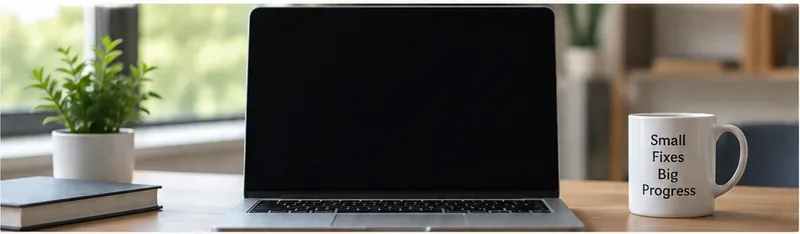 ノートパソコンの電源を入れたところ、画面が真っ黒だった。これは、Windowsアップデート後に発生する典型的な画面真っ暗症状を示している。